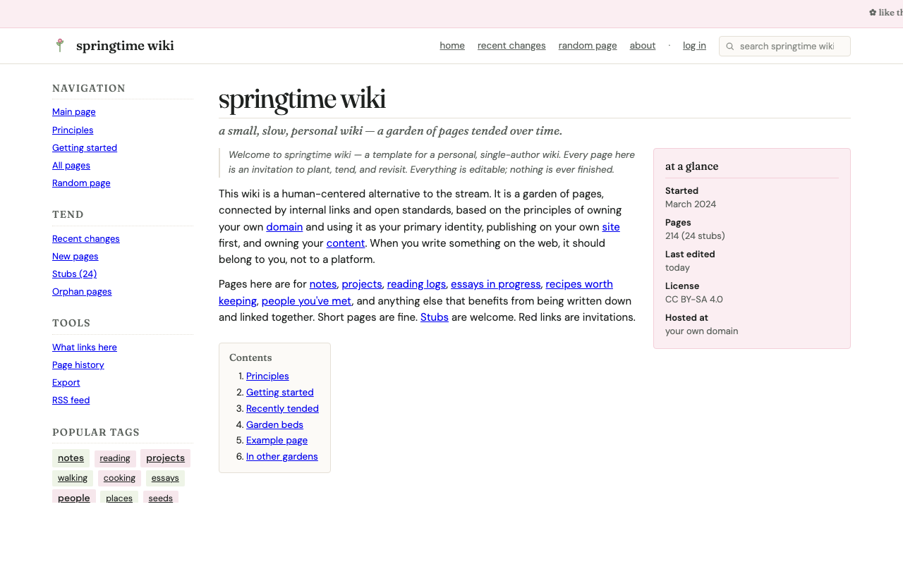 springtime wiki layout preview